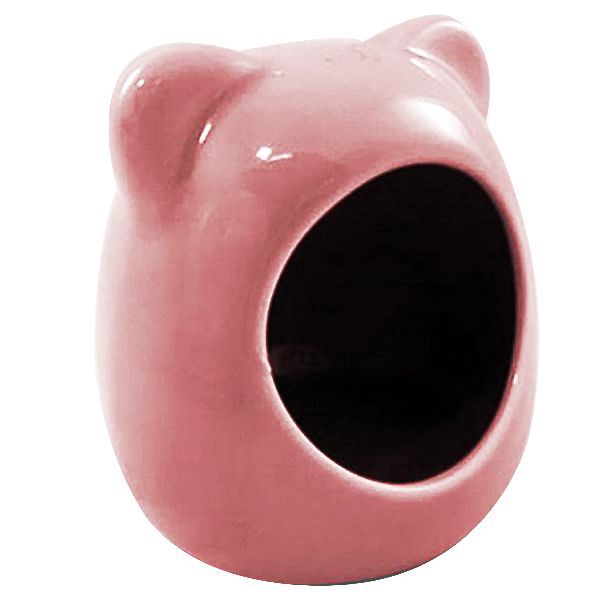 小貓型陶瓷杯-桃紅