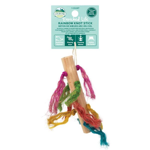 OXBOW 豐富生活玩具-彩虹原木繩棍